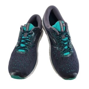 Brooks Glycerin 16 Shoes Womens 11 Black Green Run Jog Walk Gym Athletic